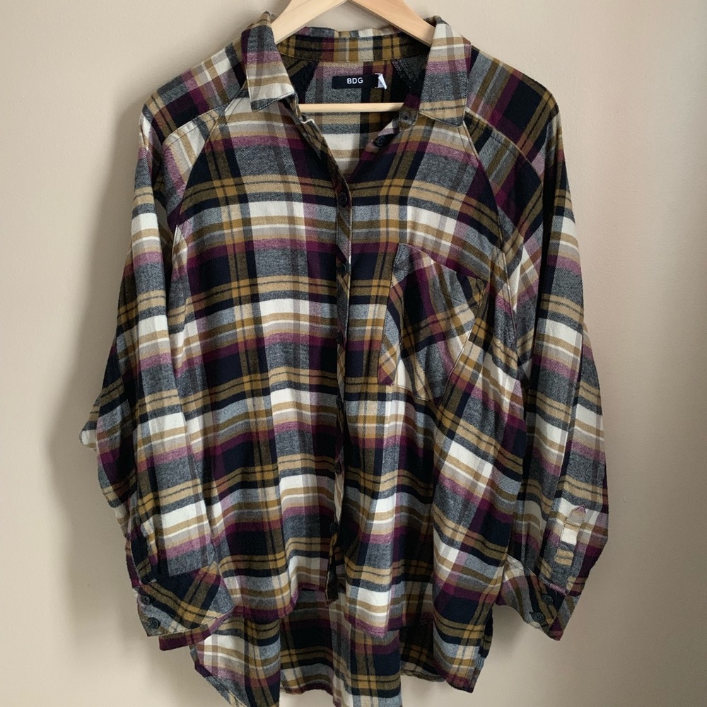 NWOT drapey flannel
